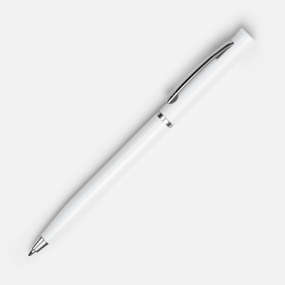 Ручка шариковая Euro Chrome, белая