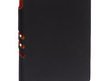Ежедневник Flexpen Black, недатированный, черный со светло-оранжевым