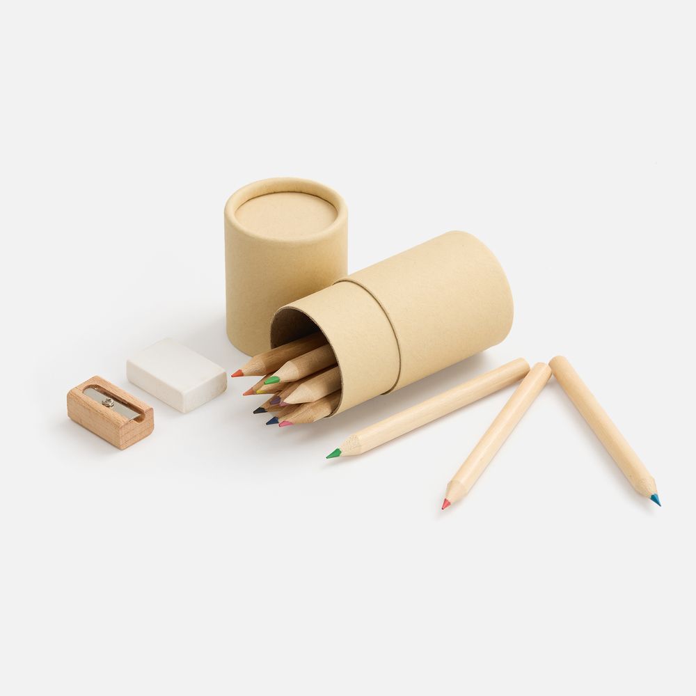 Набор цветных карандашей Pencilvania Tube Plus, крафт