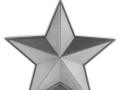Свеча High Five, серебристая