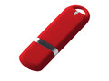 USB-флешка на 128 ГБ 3.0 USB, с покрытием soft-touch, красный